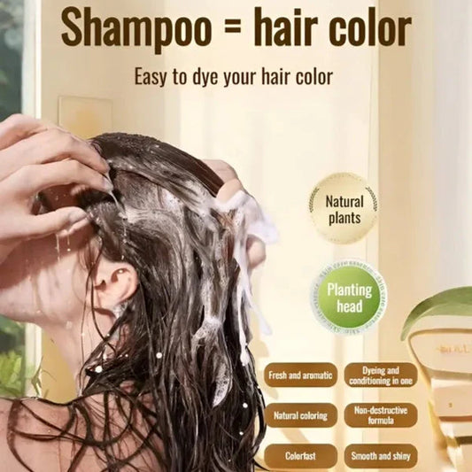 Japanese Natural Hair Dye Shampoo (Buy 1 Get 1 Free)